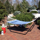 Sunnydaze 2-Person Quilted Fabric Double Hammock with Pillow