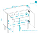 Image showing the overall product dimensions including height, depth and width.