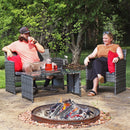 Sunnydaze Ardfield 4-Piece Patio Conversation Set with Cushions