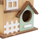 Sunnydaze Country Cottage Wooden Outdoor Hanging Bird House - 9.25"