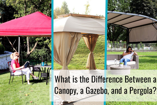 What is the Difference Between a Canopy, a Gazebo and a Pergola?