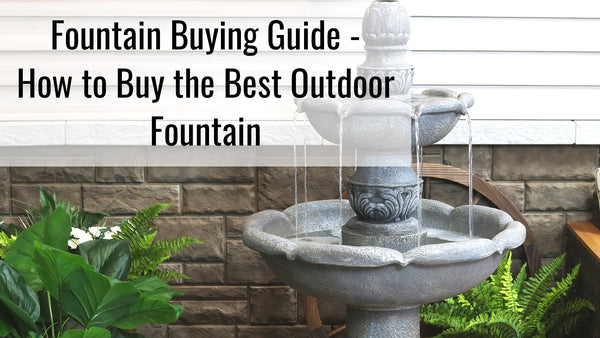 Read our comprehensive fountain buying guide and buy the best outdoor fountain for your space.