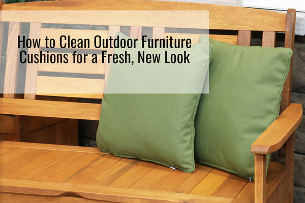 Find out how to clean outdoor furniture cushions for a fresh, new look