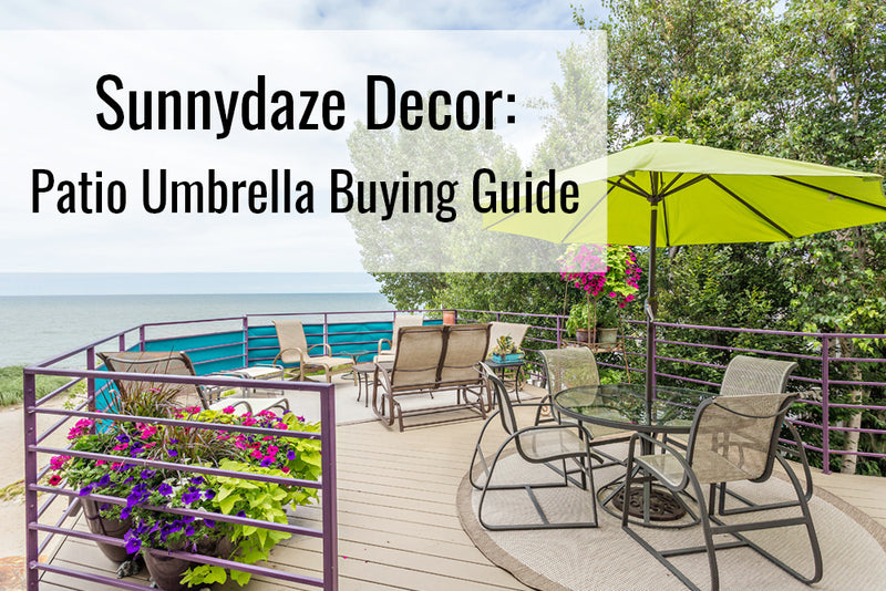 Read our patio umbrella buying guide to find out what patio umbrella is best for you.