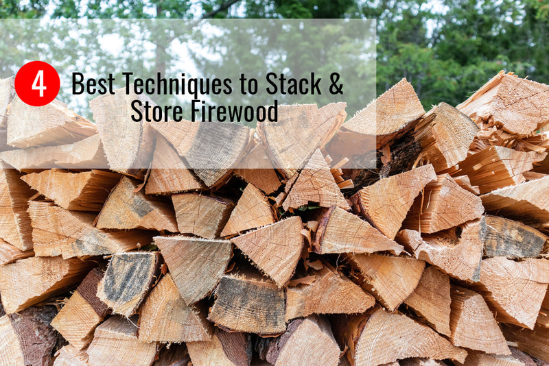 The 4 Best Techniques to Stack and Store Firewood – Sunnydaze Decor