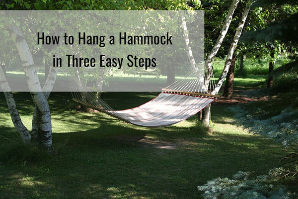 Learn how to hang a hammock in 3 easy steps