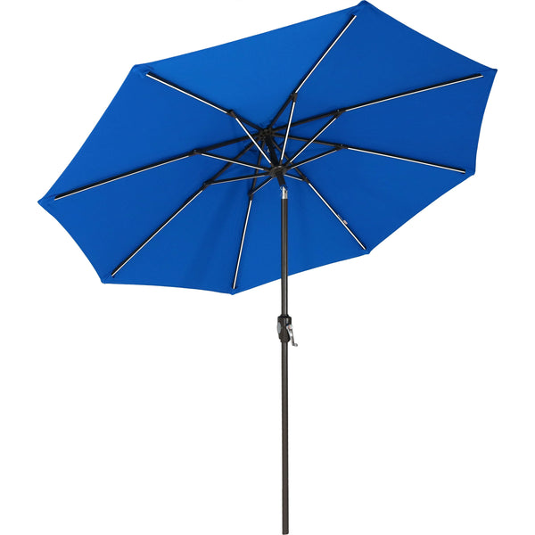 amazon multicolor patio umbrella sunnydaze Outdoor with Tilt, Catalina Beach Stripe, 9ft Sunnydaze Patio Umbrellas & Bases