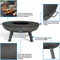 Sunnydaze 40" Cast Iron Fire Pit with Cooking Ledge