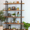 Sunnydaze 5-Tier Industrial Style Open Bookshelf