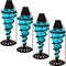 Sunnydaze Swirling Metal with Glass Outdoor Tabletop Torches