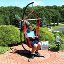 Sunnydaze Outdoor Hanging Hammock Chair and C-Stand Set