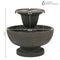 Sunnydaze Streaming Falls 2-Tier Outdoor Fountain - 25" H