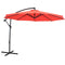 Sunnydaze Offset Outdoor Patio Umbrella with Crank - 9-Foot