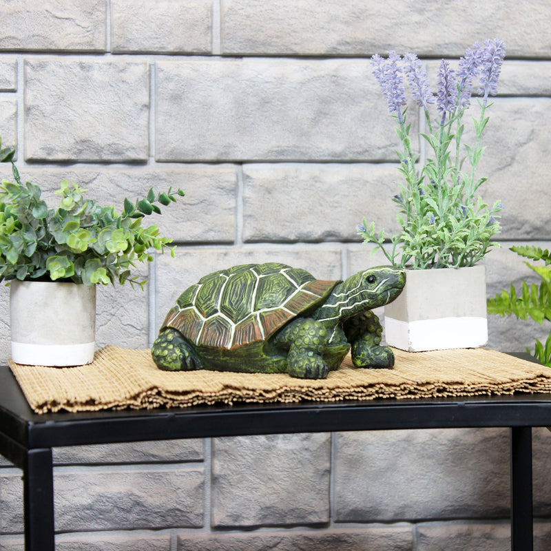 Sunnydaze Terrance the Tortoise Garden Statue - 9"
