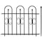 Sunnydaze 2-Piece Decorative Finial Border Fence - 8' Overall