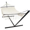 Sunnydaze Deluxe American Style Mayan 2-Person Hammock with Spreader Bars & 15-Foot Hammock Stand