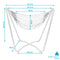 Sunnydaze Hanging Rope Hammock Chair with Space-Saving Stand