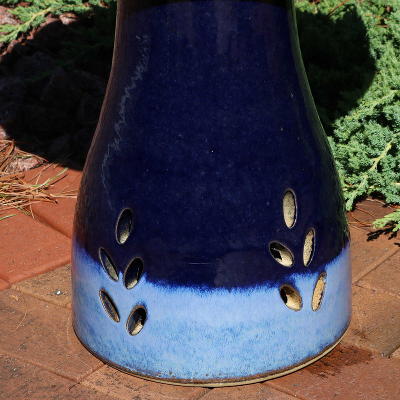 Sunnydaze Glazed Ceramic Classic Outdoor Bird Bath