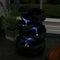 Sunnydaze Stacked Rock Waterfall Fountain with LED Lights - 10"