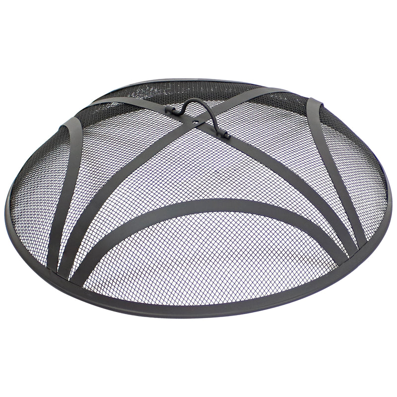 Sunnydaze Steel Mesh Outdoor Fire Pit Spark Screen - Multiple Sizes