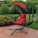 Sunnydaze Floating Chaise Lounge Chair with Umbrella