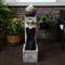 Sunnydaze Modern Artistry Outdoor Water Fountain with LED Lights - 35"