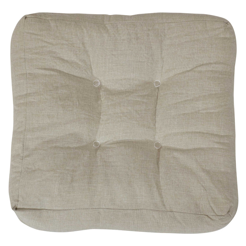 Sunnydaze Set of 2 Olefin Tufted Outdoor Square Patio Cushions