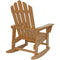 Sunnydaze Outdoor Wooden Adirondack Rocking Chair with Cedar Finish