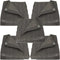 Sunnydaze 12 x 16-Foot - Multi Purpose Poly Tarp - Dark Gray - Set of 5