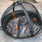 Sunnydaze Easy Access Steel Fire Pit Spark Screen