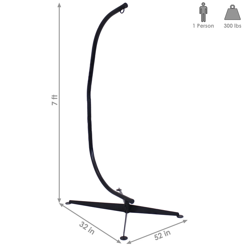 Sunnydaze Hanging C-Stand for Hammock Chair Swing