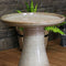 Sunnydaze Glazed Ceramic Duo-Tone Outdoor Bird Bath