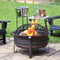 Sunnydaze 29" Cauldron Outdoor Wood-Burning Fire Pit with Spark Screen