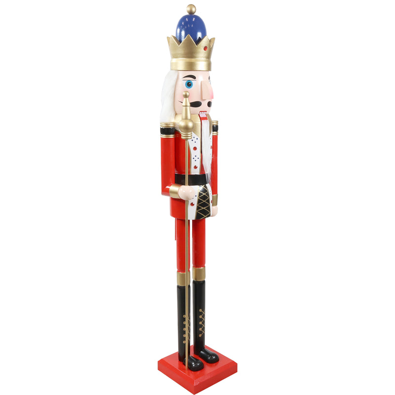 Sunnydaze Balthazar the Protector Indoor Nutcracker Statue, 48-Inch