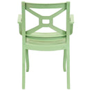 Sunnydaze Tristana Plastic Outdoor Dining Armchair