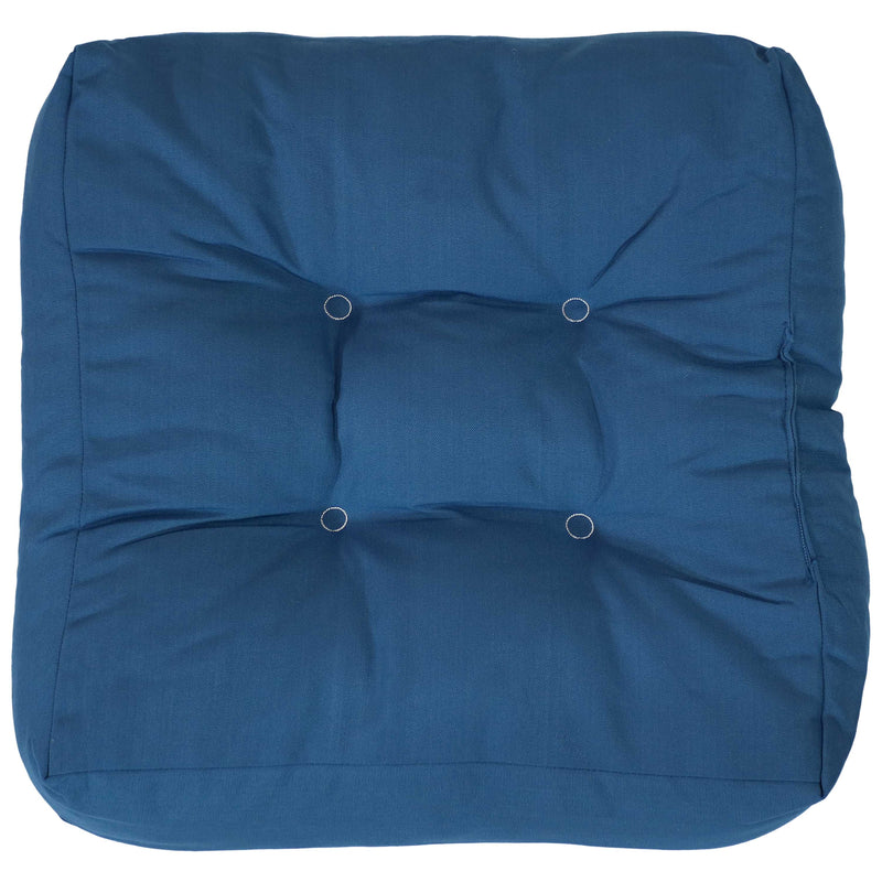 Sunnydaze Set of 2 Olefin Tufted Outdoor Square Patio Cushions