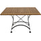 Sunnydaze European Chestnut Wood Folding Dining Table - 48" x 32"