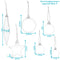 Sunnydaze Deck the Halls 59-Piece Assorted Christmas Ornament Kit - Silver