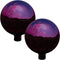 Sunnydaze Merlot Mirrored Surface Gazing Ball Globe - 10-Inch - Set of 2