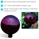 Sunnydaze Mirrored Glass Gazing Globe - 10"