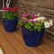 Sunnydaze Chalet Glazed Ceramic Planter with Drainage Holes - Set of 2