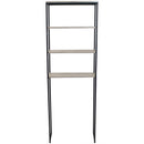 Sunnydaze 4-Tier Black Over-the-Toilet Storage Shelf - 69"