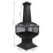 Sunnydaze Outdoor Wood-Burning Black Steel Chiminea - 57"