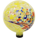 Sunnydaze Bright Summer Burst Glass Gazing Globe Ball - 10-Inch