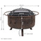 Sunnydaze 30" Cosmic Cooking Fire Pit with Grill Grate & Spark Screen