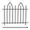 Sunnydaze 2-Piece Gothic Iron Decorative Garden Border Fence - Black