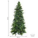 Sunnydaze Stately and Slim Artificial Christmas Tree - Unlit