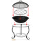 Sunnydaze Elegant Steel Fire Pit with Spark Screen - 18"