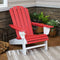 Sunnydaze All-Weather 2-Tone Outdoor Adirondack Chair with Cup Holder