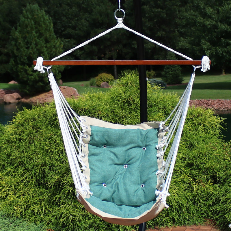 Sunnydaze Tufted Victorian Outdoor Hammock Chair Swing